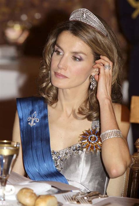 Crown Princess Letizia Of Spain Prussian Tiara Diamond Brooch