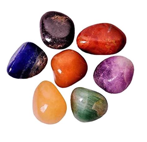 Set Of 7 Chakra Crystal Stones Healing Crystals India