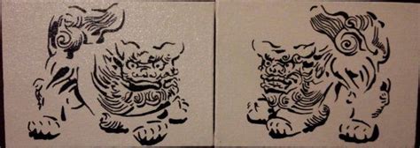 Okinawa Shisa Dogs Hand Painted By Hpcap On Etsy Okinawa Tattoo Hand Painted Okinawa