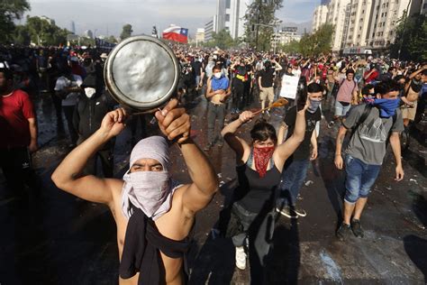 Photos Protests Erupt Across Chile The Atlantic
