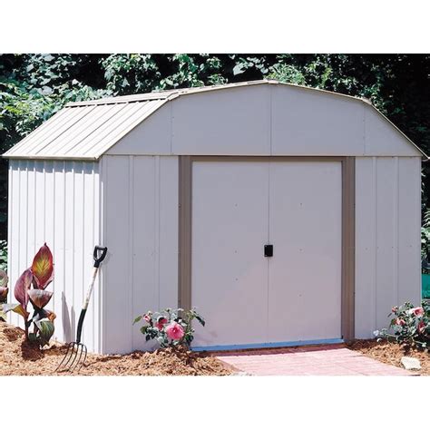 Arrow 10 Ft X 8 Ft Lexington Galvanized Steel Storage Shed In The Metal