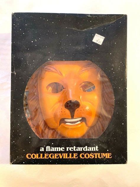 Wizard Of Oz Cowardly Lion Collegeville Costume Mask Set Box Wizard