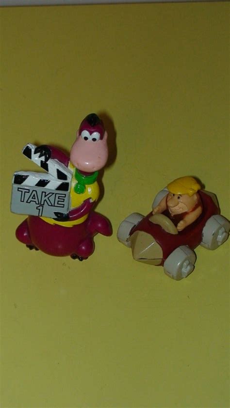 Vintage 90s Flinstones Toys Dino And Barney Rubble
