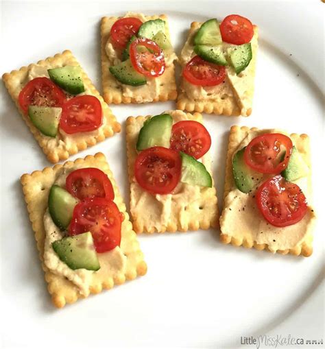 Healthy And Nutritious Hummus Cracker Snacks Little Miss Kate