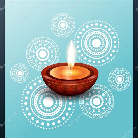 Beautiful Diwali Diya — Stock Vector © Pinnacleanimate 14172776
