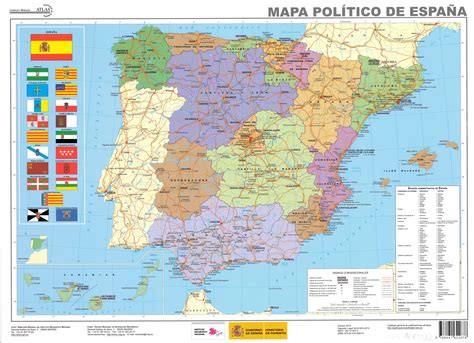 Mapa Político De España Recursos Educativos Cartografico Division