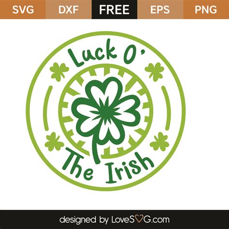 Free Luck O' The Irish SVG Cut File - Lovesvg.com