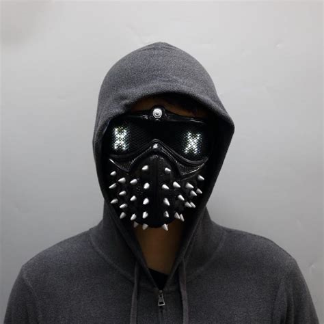 Wrench Inspired Led Mask In 2022 Led Mask Masquerade Party Costume