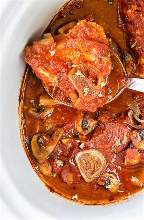 Slow Cooker Chicken Cacciatore I Wash You Dry