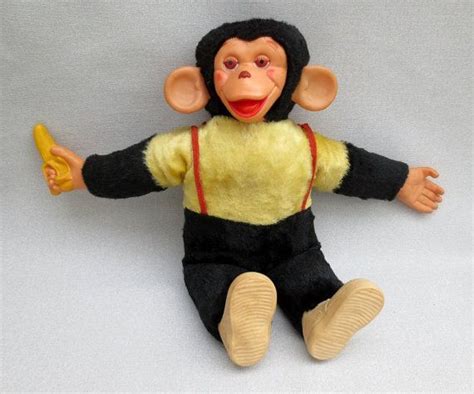Vintage Mr Bim Stuffed Toy Monkey With By Collectibleoddities 4500