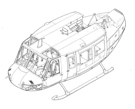 Blueprints Helicopters Bell Bell 212 Uh 1n Twin Huey Artofit