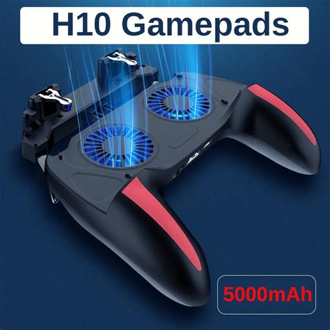 H10 Pubg Game Gamepad With Cooling Fan For Mobile Phone Shooter Trigger
