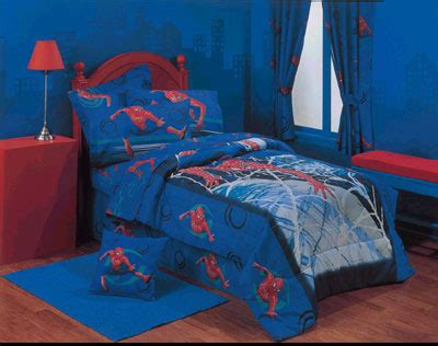 attractive spiderman theme bedroom decorate designs  kids boys