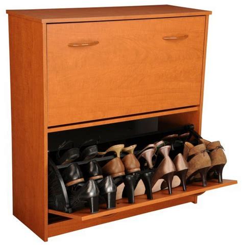 Обувь оптом напрямую с фабрики, подробнее. Shoe Cabinet Holds 24 Shoes, Cherry Finish (Cherry) (34"H ...