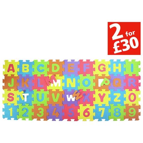 Buy Chad Valley Numbers And Letters Foam Mats At Uk Your