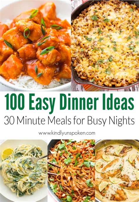Best Easy Dinner Recipes Minutes Or Less Kindly Unspoken
