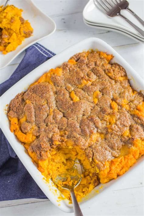 Easy Sweet Potato Casserole With Streusel Topping