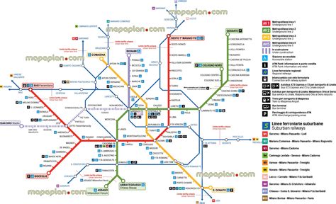 Cartina Metro Milano