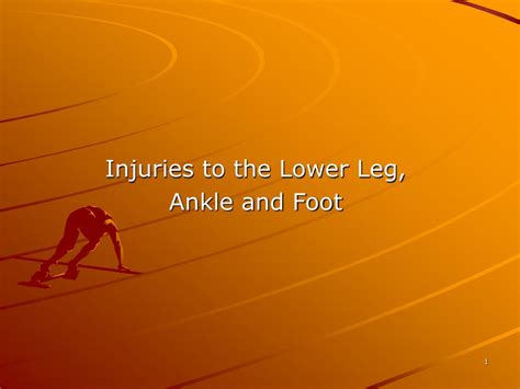 Ppt Injuries To The Lower Leg Ankle And Foot Powerpoint Presentation