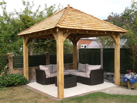 Check out the following factors when going through the products we have listed. Oak gazebo 3mx3m including cedar shingles DIY kit | eBay ...