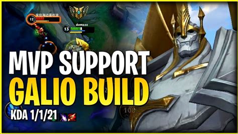 Galio Support Best Item Build Wild Rift Galio Gameplay Youtube