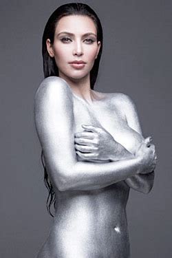 Get Kim Kardashians Silver Painted W Look The Cut