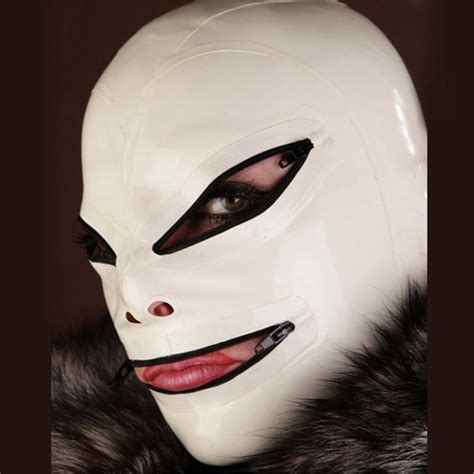 2021 Design Nature Latex Fetish Hood Latex Rubber Mask Nature Latex