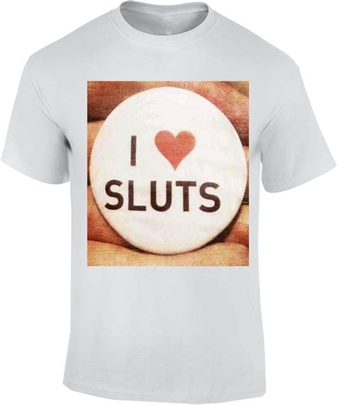 I Love Sluts Xx Large T Shirt Herren Amazonde Fashion