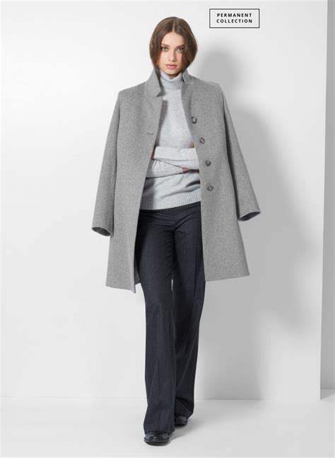Grey Wool Coat Cinzia Rocca