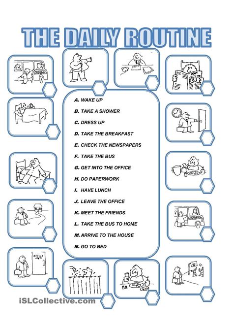 Daily Routine Worksheets For Preschool Worksheets