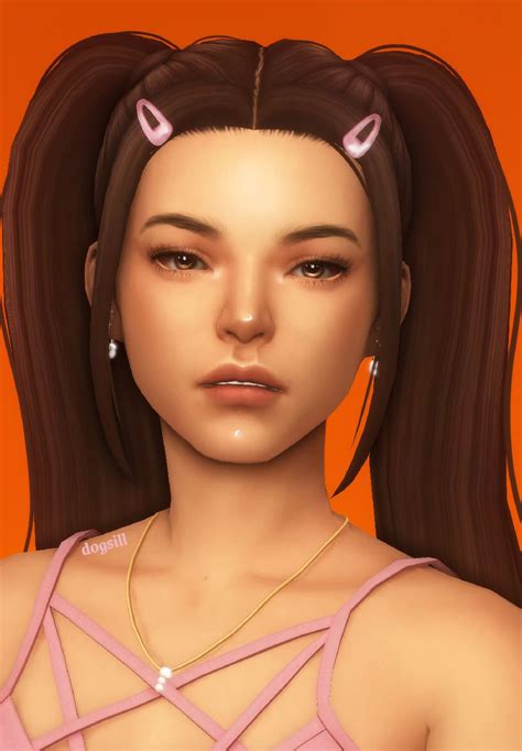 Madison Pigtails Sims Hair Pigtails Sims 4 Mm Cc