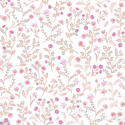 Floral Seamless Pattern Flower Background Floral Seamless Texture With