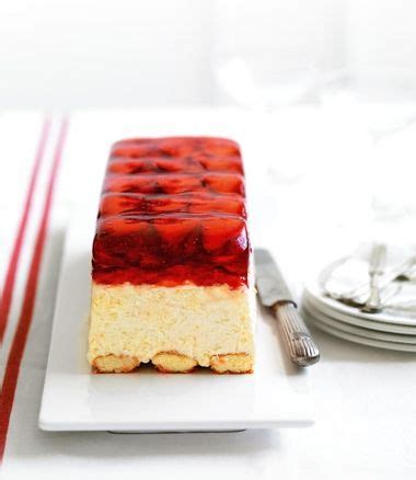 Delicate and delicious dessert with excellent cottage cheese and berry flavor and aroma. Strawberry Mascarpone Terrine | Marscapone dessert, Mascarpone recipes, Dessert recipes