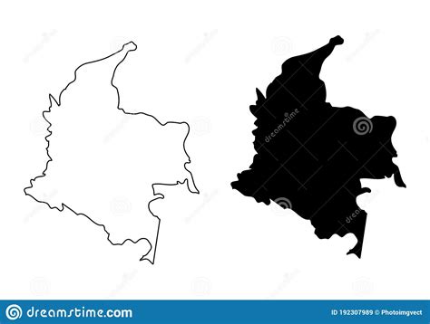 Maps Of Colombia With National Flags Icon Vector Design Symbol