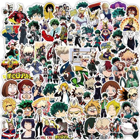 Buy My Hero Academia Sticker 100pcs Popular Cartoon Anime Stickers For