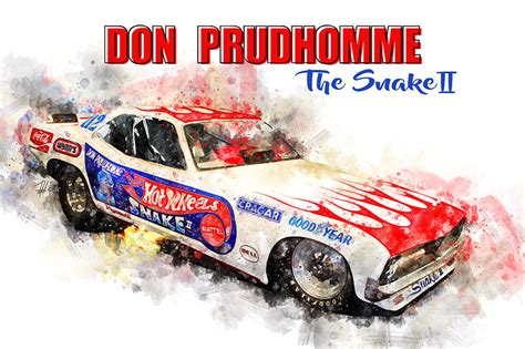 Don Prudhomme Snake2 Painting By Raceman Decker Pixels