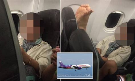 Hk Express Passenger Puts Bare Feet On Back Of Her Seat Daily Mail Online