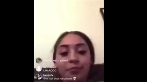 Girl Shoots Her Phone On Live Youtube