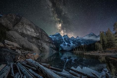 Moraine Lake Under The Milky Way Matt George Photography