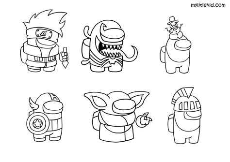 Dessin Among Us A Colorier Imposteur  Coloriage Among Us La Plus