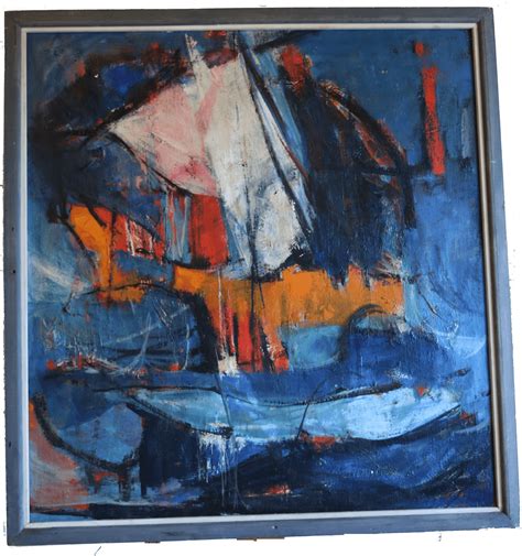 Abstract Oil Painting Contemporary Mary Kays Furniture