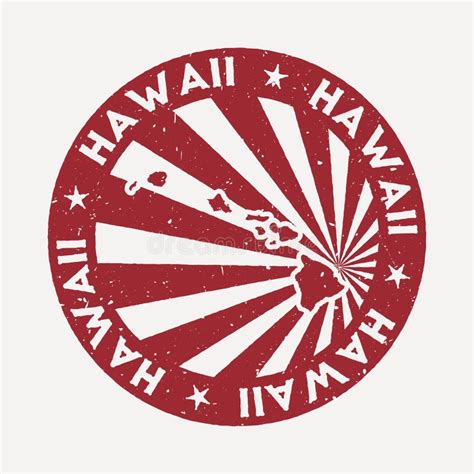 Sello De Hawaii Ilustración Del Vector Ilustración De Honolulu 17863961