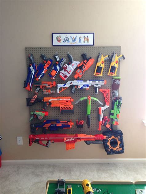 The 11 best nerf gun ideas. Nerf gun wall display | Ideas for the House | Pinterest ...