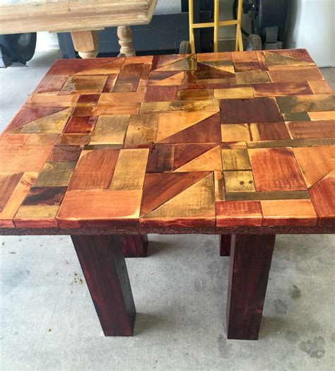 Scrap Wood End Table Muebles Madera