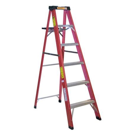 Michigan Ladder 52 Ft Fiberglass Step Ladder With 225 Lb Load