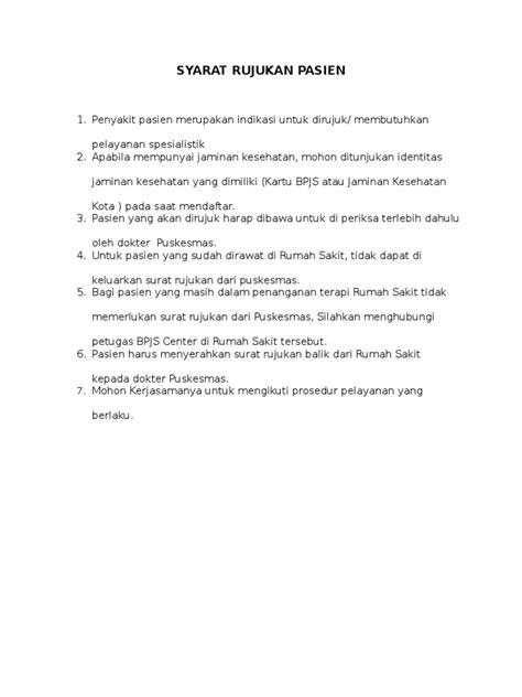 Rujukan film tidak menyimpan file film, kalian bisa menemukannya di internet semua film yang ada. SYARAT RUJUKAN PASIEN