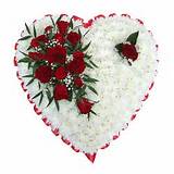 Images of Rose Heart Funeral Flowers