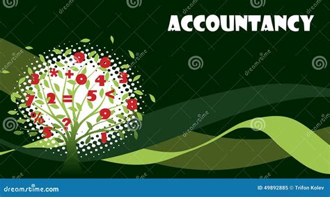 Green Accountancy Illustration Stock Vector Illustration Of Balance