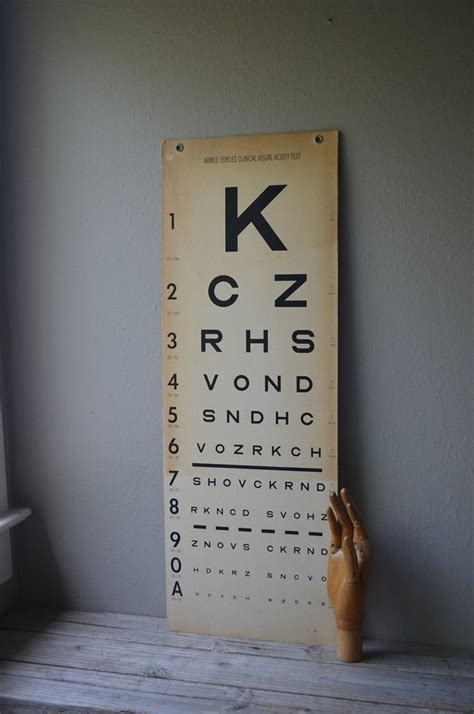 Vintage Eye Chart Etsy Eye Chart Chart Eye Exam Chart