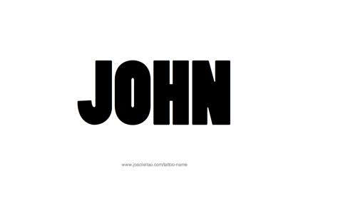 John Name Tattoo Designs